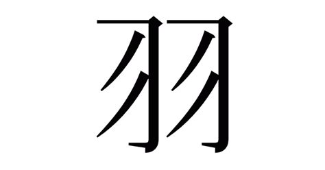 羽字邊的字|羽部首的漢字